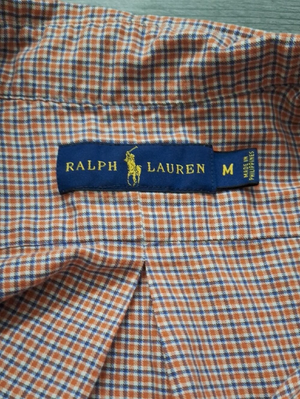 Polo by Ralph Lauren Orange Plaid Button-Down Shirt